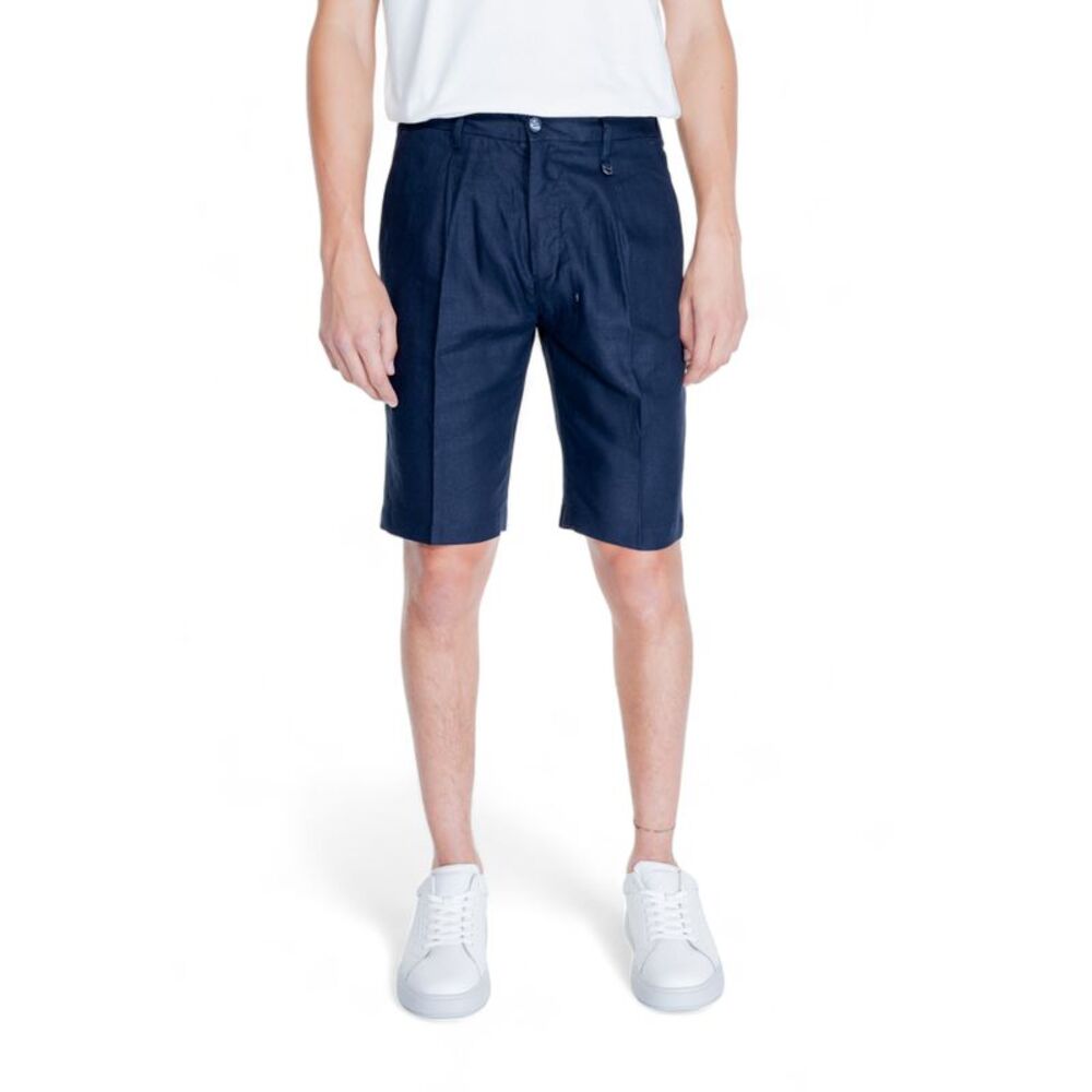 Antony Morato Linen Shorts Classic Fit Men blue